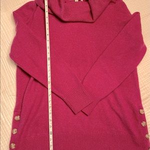 LOFT Fuchsia Cowl Neck Sweater
